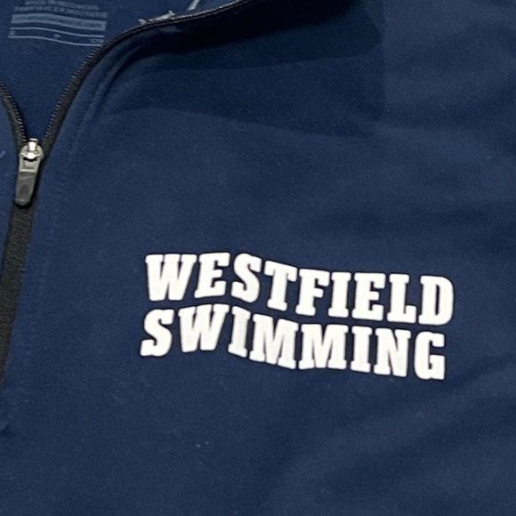 Westfield New Jersey Swimming Nike Dri-Fit Blue Athletic Zip Up Jacket Gym - Picture 4 of 5
